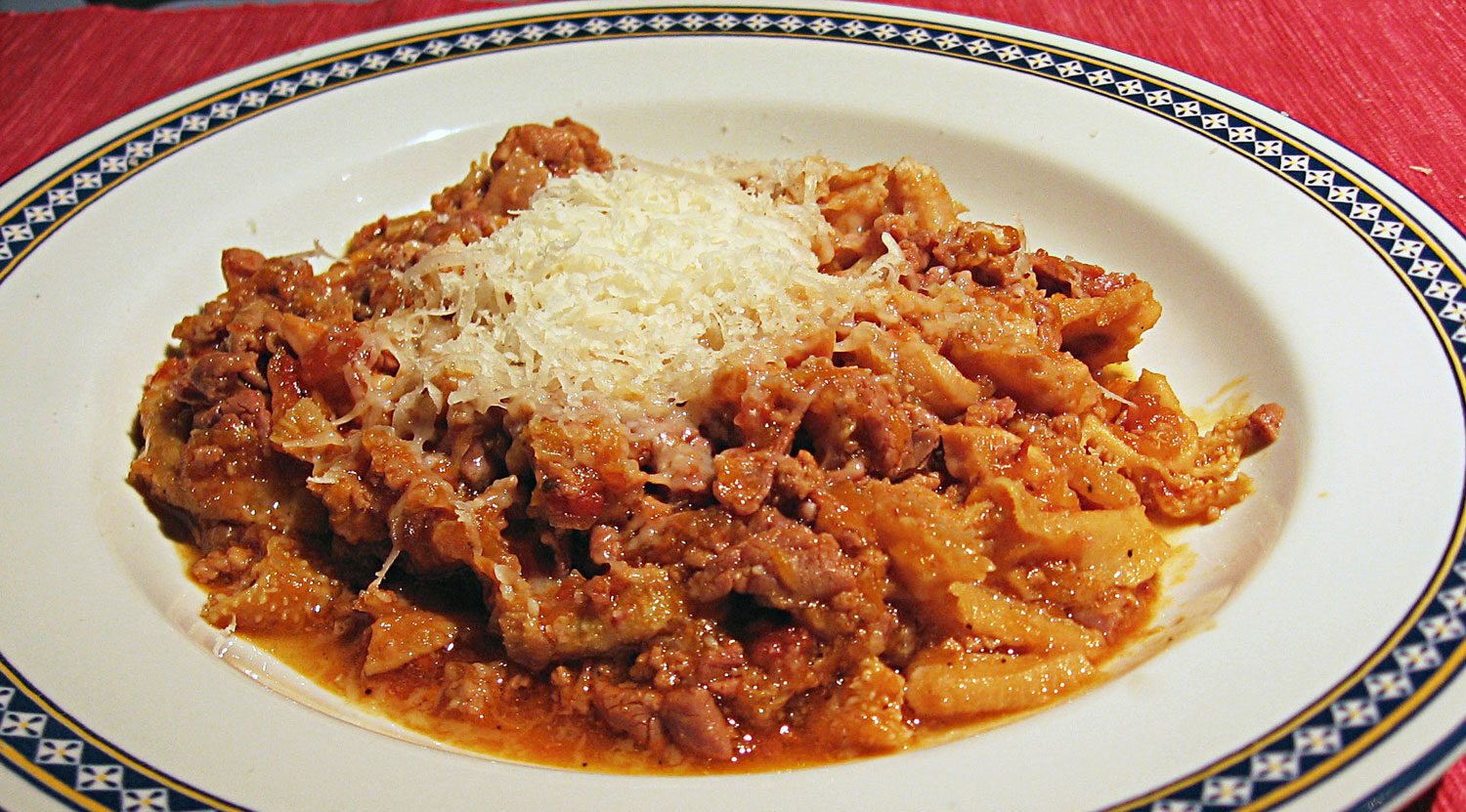 Piatto di trippa alla parmigiana